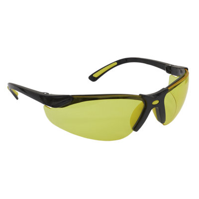 Sealey Zante Style Amber Lens Safety Glasses with Flexi Arms