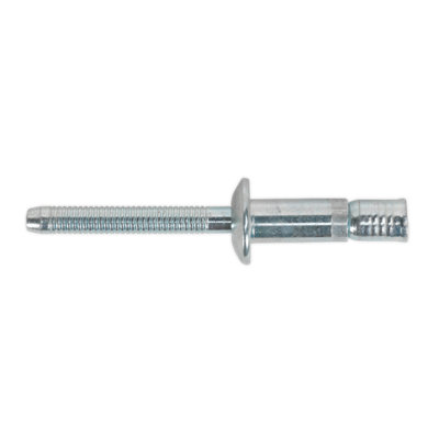 Sealey Zinc Plated Steel Structural Rivet 6.3 x 32mm Pack Of 100 MB6332