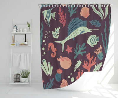 Sealife (Shower Curtain) / Default Title