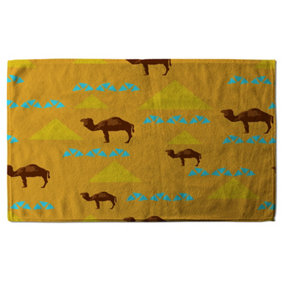 Seamless pattern with camels (Bath Towel) / Default Title