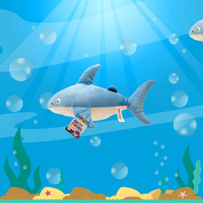 thumbnail image 2 of Stuffems Recordable Plush Shark - 16 Inch Grey Stuffed Animal With Voice Recording 2 of 11