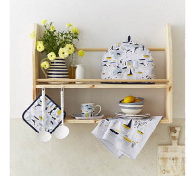Seashore Animal Print 100% Cotton Tea Towel - 3