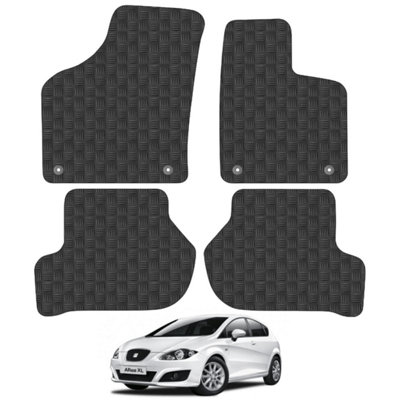 Seat Altea XL 2005-2009 (Oval Clips) Car Floor Mats Rubber Tailored Fit 4pcs Set