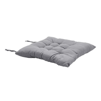 Seat Pad Set of 4 Soft Thicken Tatami Seat Cushion Living Room Garden Office Patio Grey 40cm W x 40cm D x 5cm H