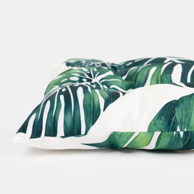 Seat Pads 2 Water Resistant Garden Chairs Cover Ties Leaf Outdoor Cushions - 5