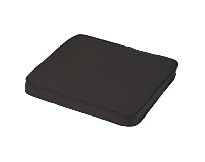 Seat Pads Outdoor Garden Furniture Cushion - L40 x W40 x H4 cm - Black