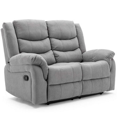 Seattle Manual Fabric Recliner 2 Seater Sofa