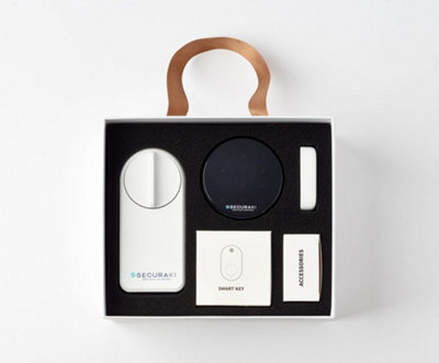 Securaki Smart Lock Bundle, Smart lock, Digital KeyPad, WIFI Bridge and Bluetooth key fob