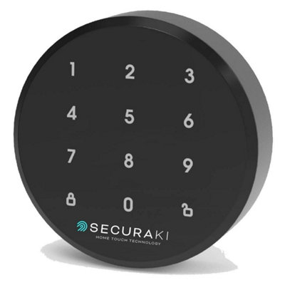 Securaki Smart Lock Bundle, Smart lock, Digital KeyPad, WIFI Bridge and Bluetooth key fob