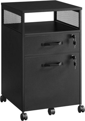 Secure Document Cabinet, Mobile Storage Unit with Dual Locking System ...