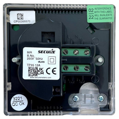 Secure SIR021 Energy Saving Electronic Countdown & Boost Timer Switch 30/60/120 Mins 13A