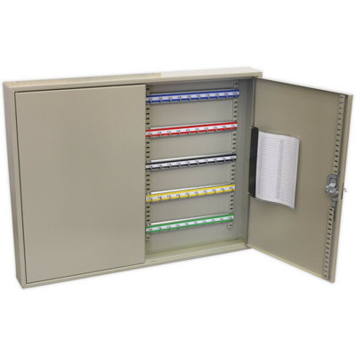Secure Wall Mounted Key Cabinet Safe for 100 Keys - Durable Steel ...