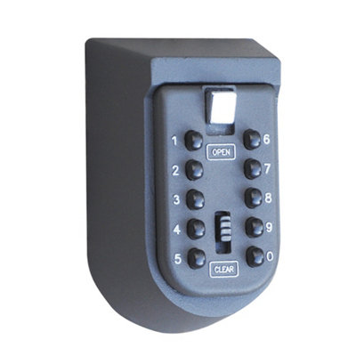 Secure Wall Mounted Key Safe with Weather Resistant Seal and 10 Digit Locking Mechanism