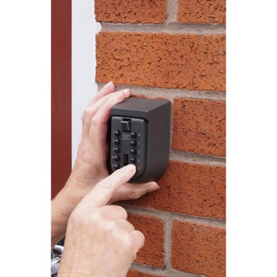 Secure Wall Mounted Key Safe with Weather Resistant Seal and 10 Digit Locking Mechanism