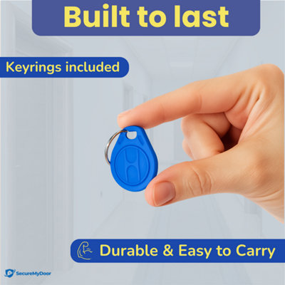 SecureMyDoor - 10x RFID Proximity Fobs in Blue - Token - Fob - Tag ...