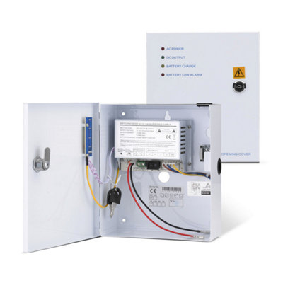 SecureMyDoor Access Control Power Supply 1amp - Metal Lockable Box ...