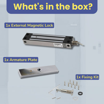 SecureMyDoor IP67 Weather Resistant External Magnetic Lock - Fail Safe ...
