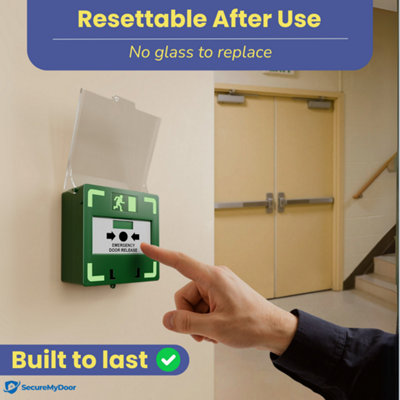 SecureMyDoor - Resettable Call Point Emergency Exit Door Lock Release ...