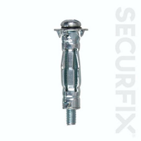 Securfix Hollow Wall Anchor (Pack of 20) Silver (45mm x 5mm)