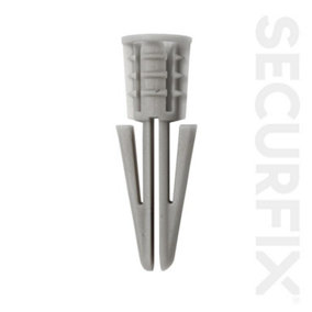 Securfix Plasterboard Plugs (Pack of 504) Light Grey (One Size)