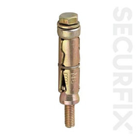 Securfix Trade Pack Expansion Bolt Anchor (Pack of 5) Gold (110mm)