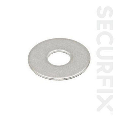 Securfix Trade Pack Zinc Plated Repair Washer (Pack of 50) Silver (One Size)