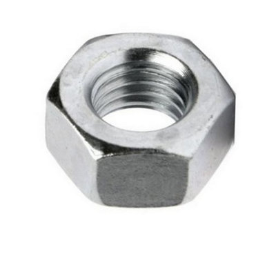 Securfix Zinc Plated Hex Nuts (Pack of 150) Zinc (8mm)