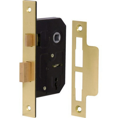 Securit 3 Lever Sash Lock with 4 Keys Br Plated (63mm) Price Comparisons | Compare The Build