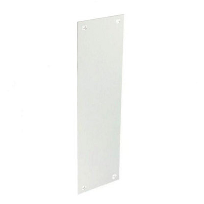 Securit Aluminium Finger Plate White (30cm)