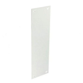Securit Aluminium Finger Plate White (30cm)