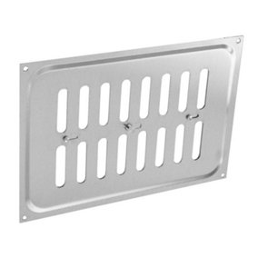 Securit Aluminium Hit and Miss Vent Silver (6in x 9in)