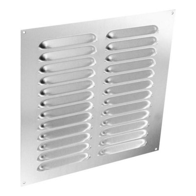 Securit Aluminium Louvre Vent Silver (9in x 9in)