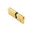 Securit Anti-Bump Euro Cylinder 35/35 (70mm) Brass with 3 Keys