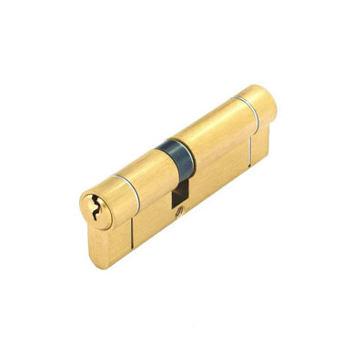 Securit Anti-Bump Euro Cylinder 35/35 (70mm) Brass with 3 Keys