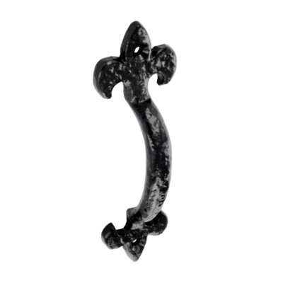 Securit Antique Look Pull Handle Black (175mm)