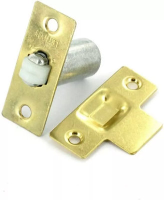 Securit B5421 Adjustable Roller Catch Brass Loose