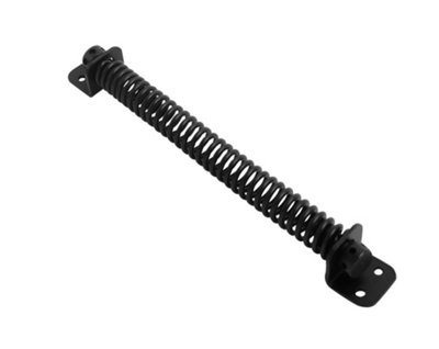Securit Black Adjustable Spring Gate and Door Closer 250mm (10") - Black