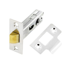 Securit Bolt Through Mortice Latch Silver/Br (One Size)