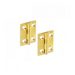 Securit Br Butt Hinges (Pack of 2) Gold (63mm)