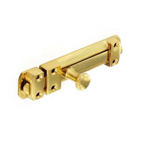 Securit Br Door Bolt Gold (150mm)