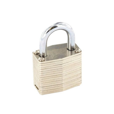 Securit Br Laminated Cylinder Padlock Silver (64mm)