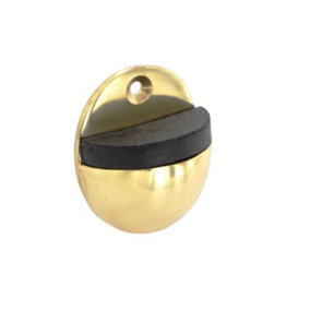 Securit Br Oval Fixed Door Stopper Gold (50mm)