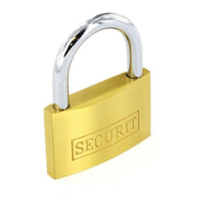 Securit Br Padlock Gold/Silver (45mm)