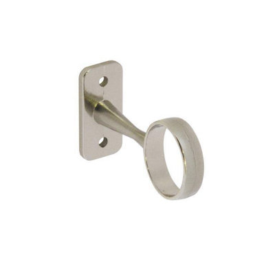 Securit Brushed Nickel Centre Bracket Silver (25mm)