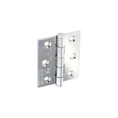 Securit CE Grade 7 Steel Butt Hinge Silver (One Size)