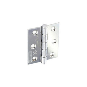 Securit CE Grade 7 Steel Butt Hinge Silver (One Size)