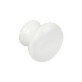 Securit Ceramic Knobs (Pack of 2) White (35mm)
