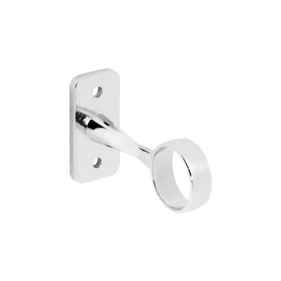 Securit Chrome Centre Bracket (Pack of 2) Silver (19mm)