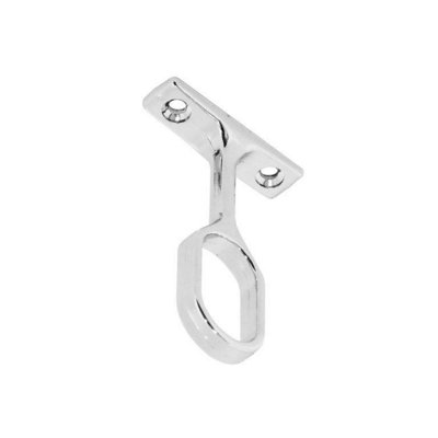 Securit Chrome Oval Centre Bracket Chrome (30mm)