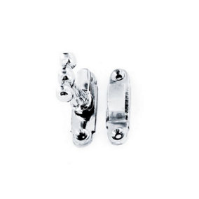 Securit Chrome Plated Showcase Catch Silver (40mm)